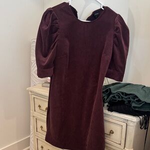 Who What Wear Maroon Corduroy Top